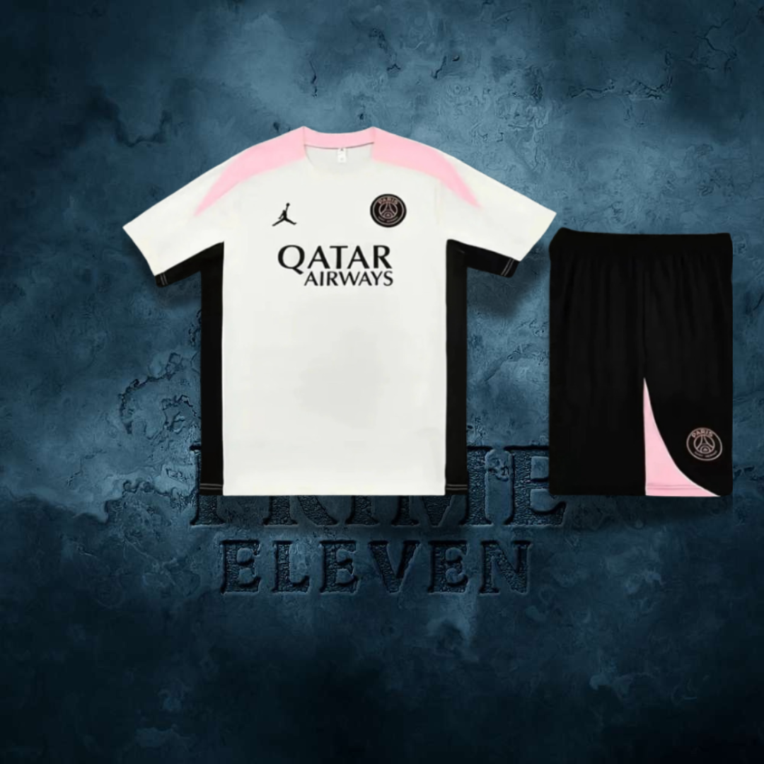 Ensemble PSG  d'entraînement 2023/2024 blanc/rose