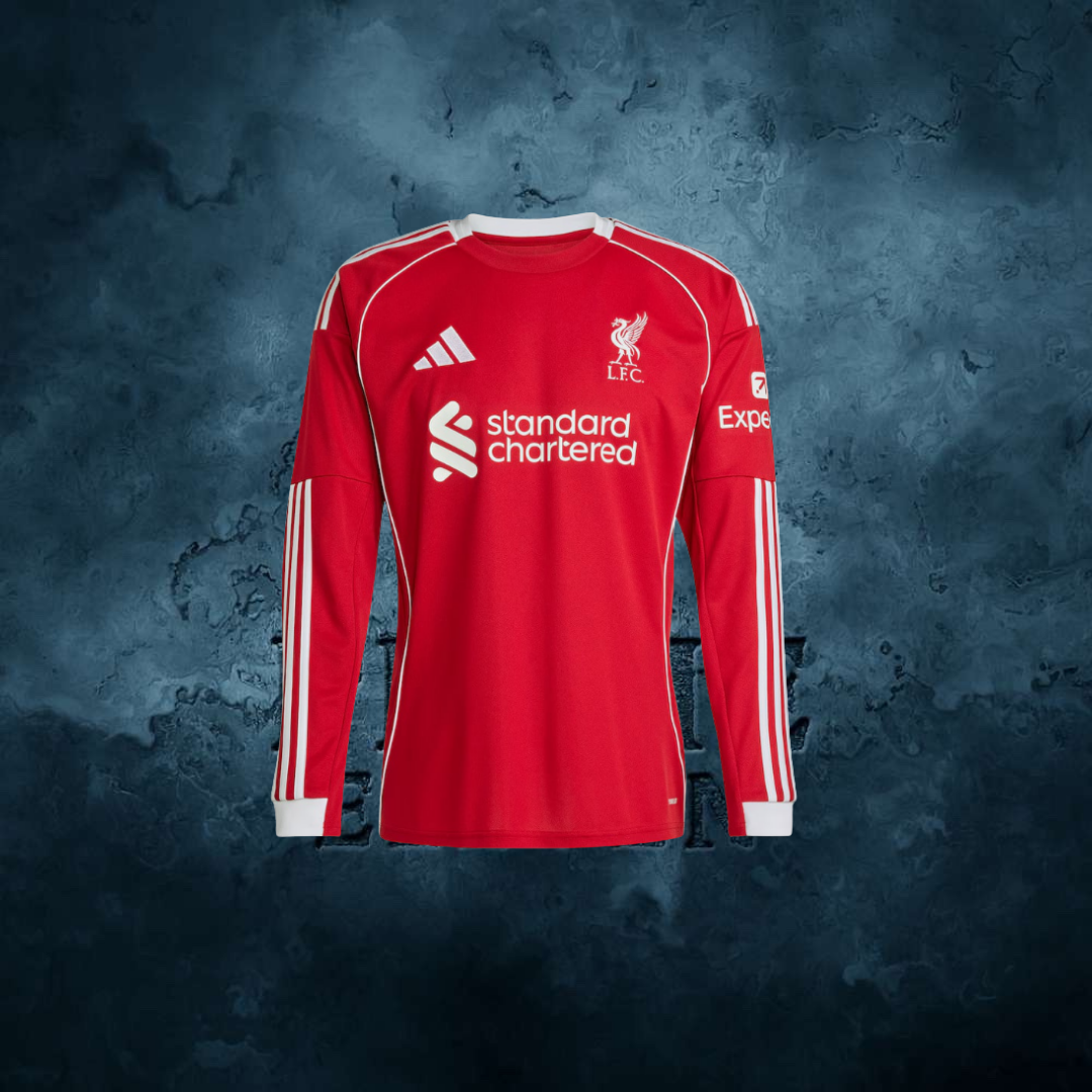 Maillot Liverpool Domicile 2025/2026 Manches longues