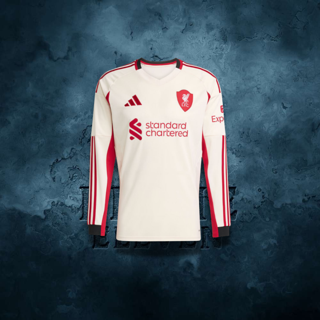 Maillot Liverpool Extérieur 2025/2026 Manches Longues