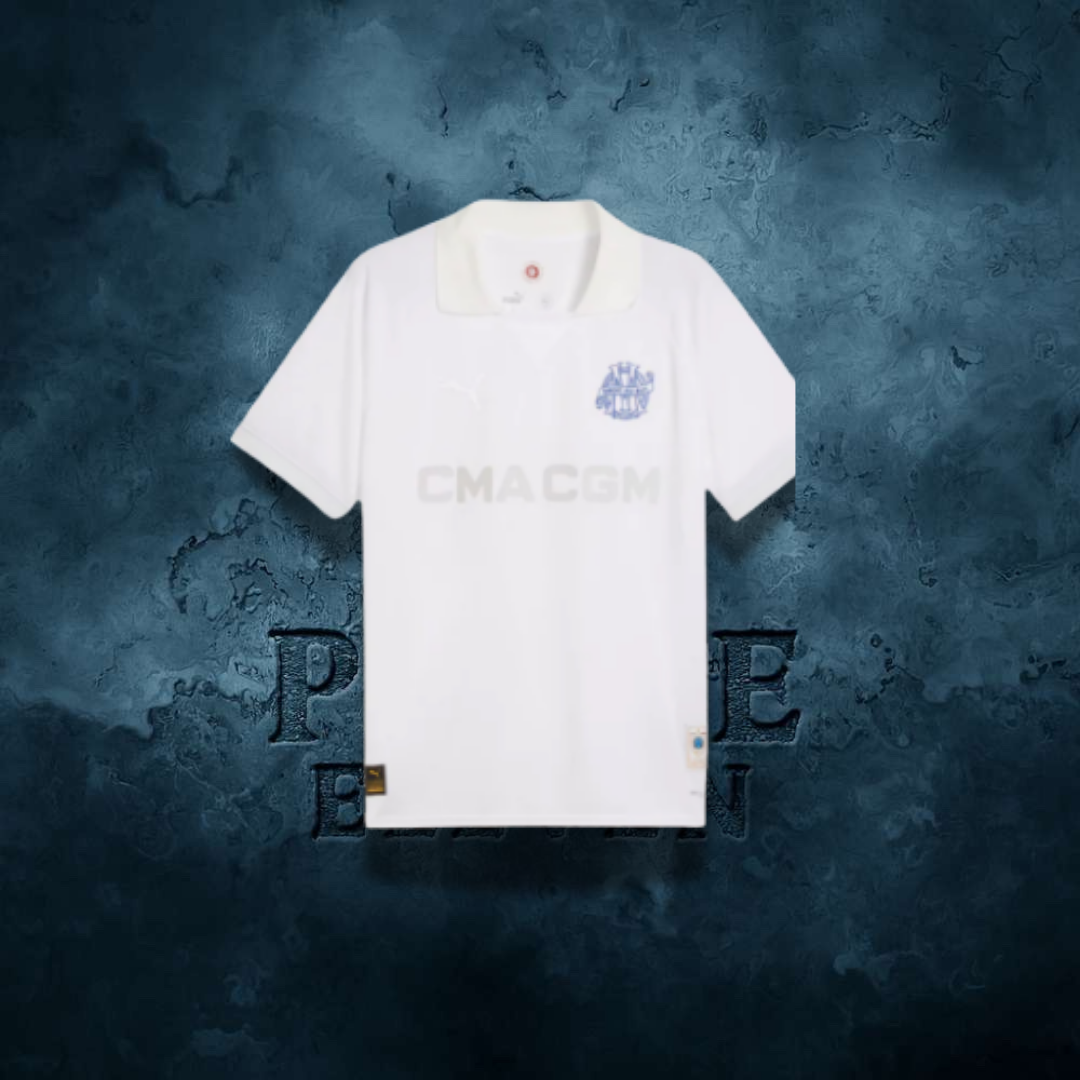 Maillot Marseille Anniversaire 125 ans Blanc