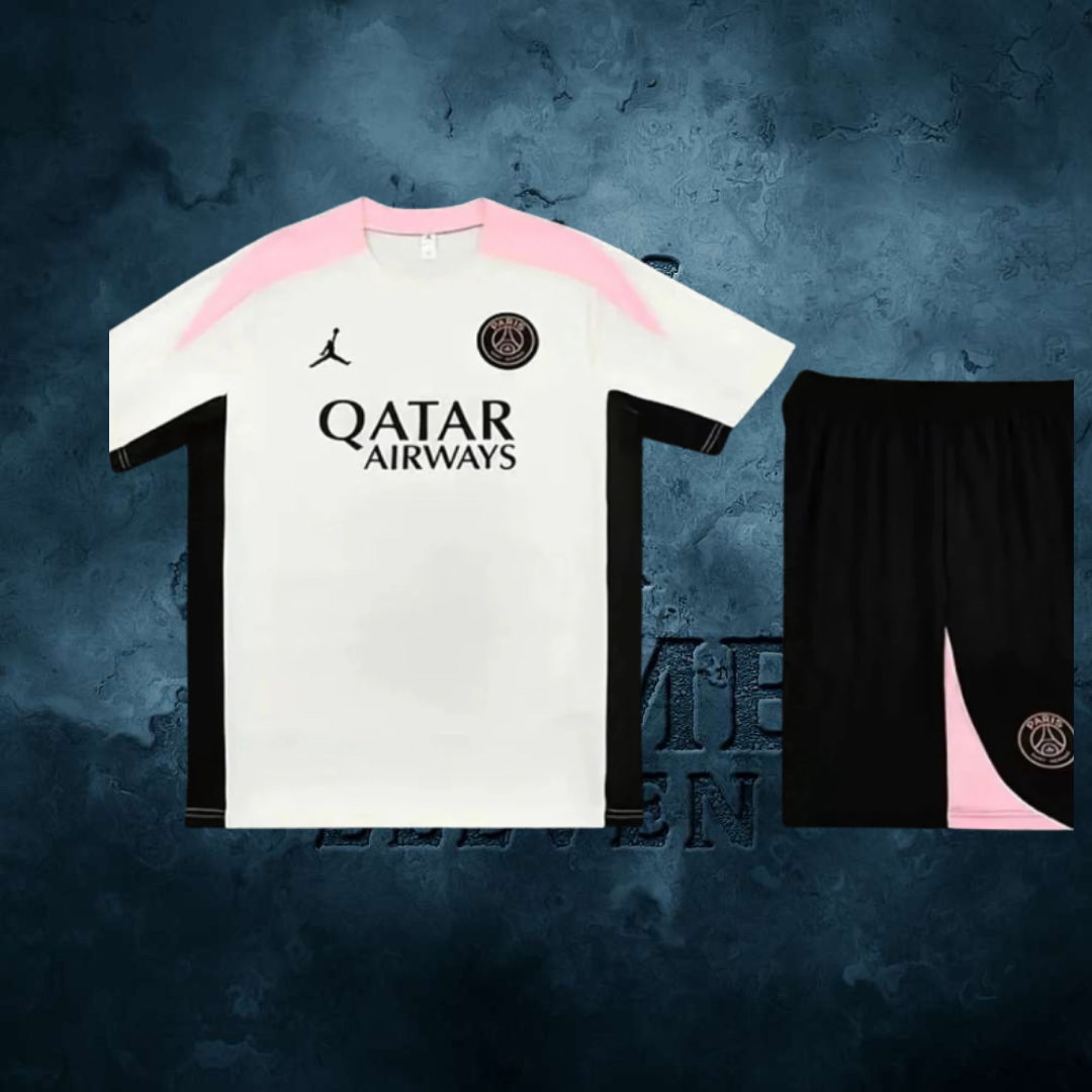 Ensemble PSG 2024 2025 blanc rose