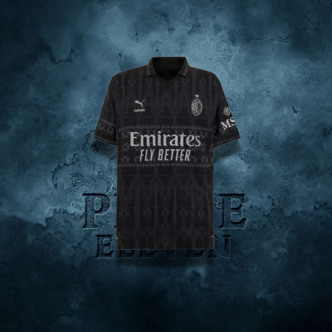 Maillot AC Milan x Pleasures Fourth noir 2024 2025