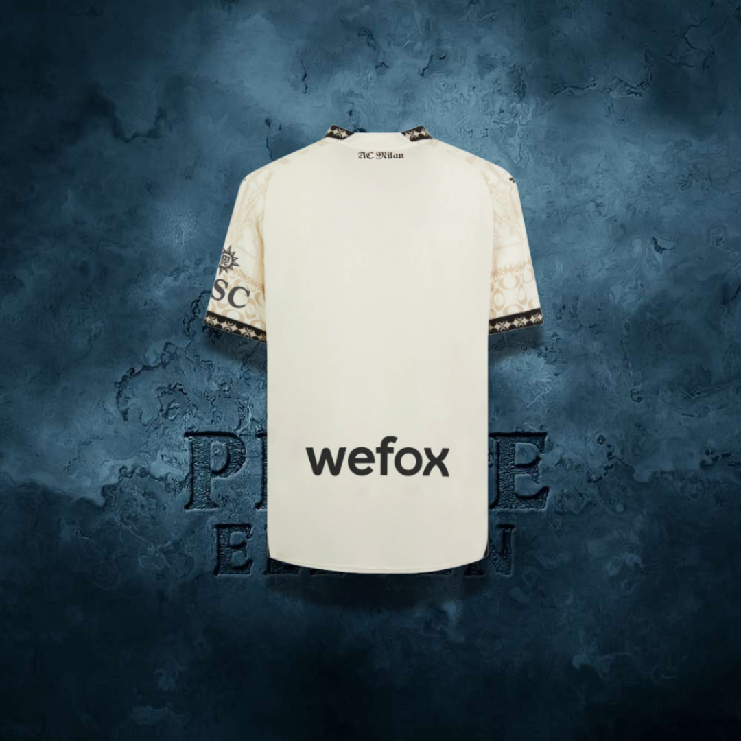 Maillot AC Milan x Pleasures Fourth blanc 2024/2025